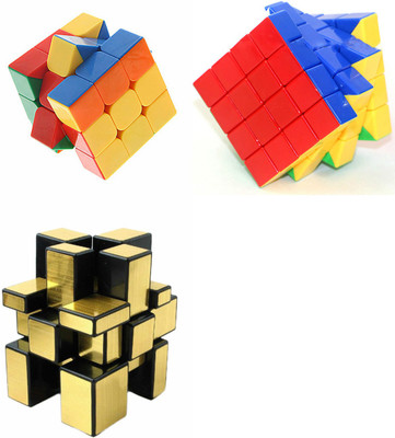 

Montez Magic Rubik Cube Puzzle Brainstorming Game ( Shengshou Gold+3x3x3 & 4x4x4) set of 3(3 Pieces)