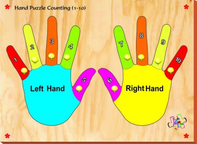 Kinder Creative Hand Puzzle Counting(10 Pieces)