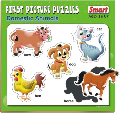 

Smart First Picture Puzzles - Domestic Animals(5 Pieces)