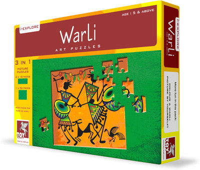 

Toy Kraft Warli Art Puzzle - 3 in 1(36 Pieces)