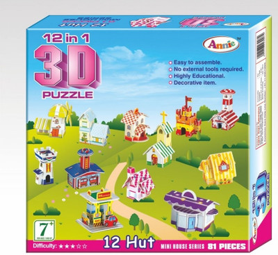 

Annie 12-in-1 3D Puzzle(81 Pieces)