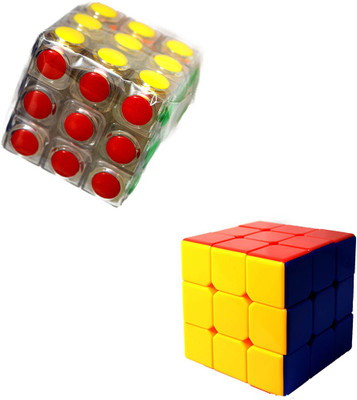

Sunny Super 3x3 Combo Stickerless And Smooth Cube(2 Pieces)