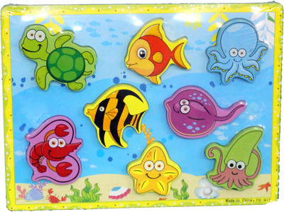 

Mamaboo Wooden Ocean Animals Puzzle(8 Pieces)