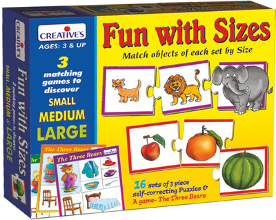 

Creative Educational Aids Fun with Sizes(48 Pieces)