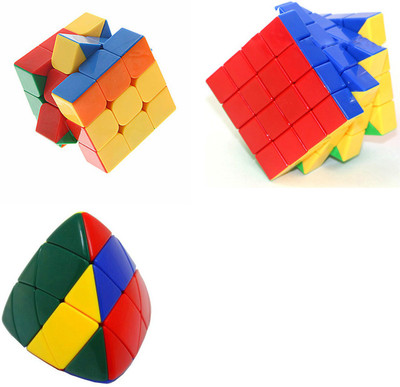 

Montez Magic Rubik Cube Brainstroming game [ shengshou master pyramorphix + 3x3 & 4x4] set of 3(3 Pieces)