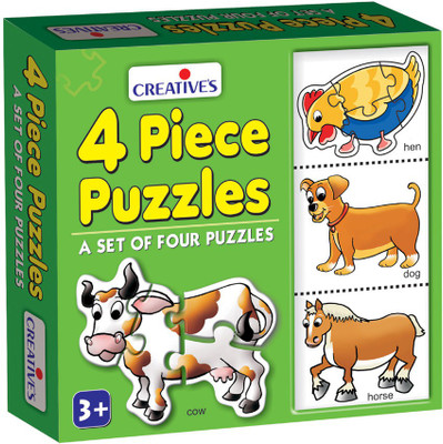 

Creative's 4 Piece Puzzles(16 Pieces)
