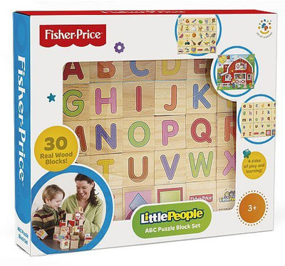 

Longshore Limited FisherPrice Wood 30Piece ABC Block Set(30 Pieces)