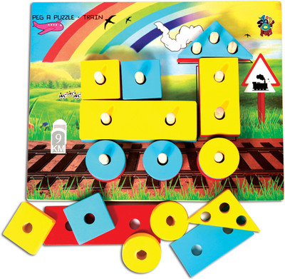 

Skillofun Skillofun Peg A Puzzle -Engine(50 Pieces)