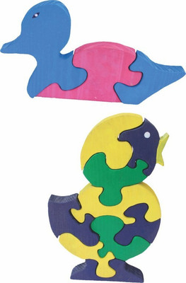 

Enigmatic Woodworks Wooden Jigsaw Puzzle Duck + Singing Bird(2 Pieces)