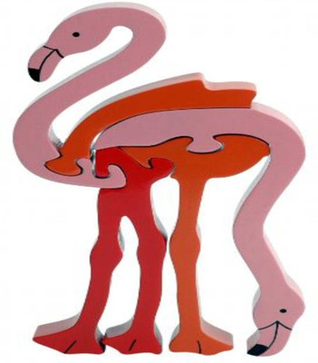Learners Play Flamingo Jigsaw Puzzle - Colored(5 Pieces) Learners Play Flamingo Jigsaw Puzzle - Colored(5 Pieces)