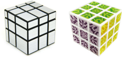 

ShopperBay Silver Mirror Cube and Kung Fu Cube Combo(2 Pieces)