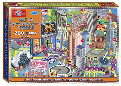 

T.S. Shure Map of New York City Jigsaw Puzzle(200 Pieces)