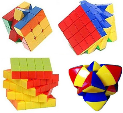 Mayatra's Combo OF Pyramid 3x3, 4x4 & 5x5 Stickerless Cube Magic Rubik Puzzle With A Free Cube Bag (4Pcs) (4 Pieces)(4 Pieces) available at flipkart for Rs.1299