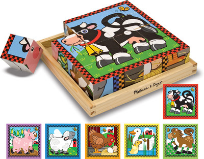 

Melissa & Doug Farm Cube Puzzle(16 Pieces)