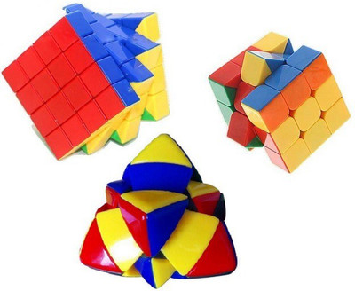 

Mayatra's Combo OF Pyramid ,3x3, 4x4 Stickerless Cube Magic Rubik Puzzle(3 Pieces)