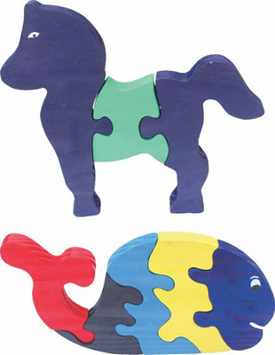 

Enigmatic Woodworks Wooden Jigsaw Puzzle Horse + Whale(2 Pieces)