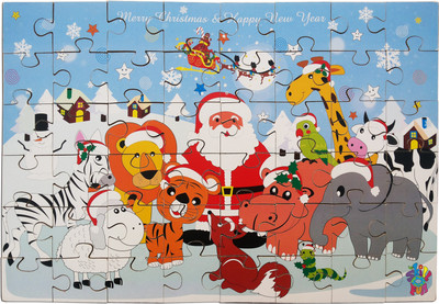 

Skillofun Santa Jigsaw Puzzle with Box(48 Pieces)