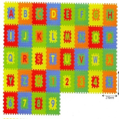 

Kiddy 10Pcs Numbers (0-9) & 26Pcs Alphabet (A-Z) Puzzle Mat 2 In 1 PMS-9006(36 Pieces)