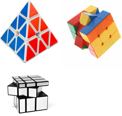 

Montez Magic Rubik Cube Puzzle Brainstorming Game [ Shengshou silver + pyraminx & 3x3x3] set of 3(3 Pieces)