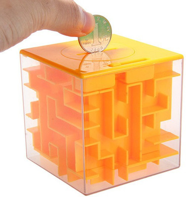 

ShopperBay Maze Money Box Cube Orange(1 Pieces)
