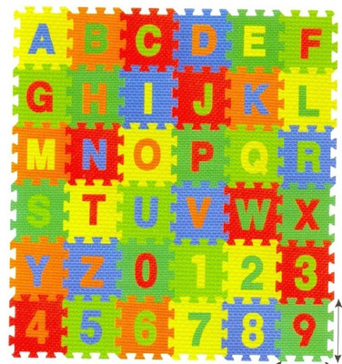 

Kiddy 26Pcs Alphabet (A-Z) & 10Pcs Numbers (0-9) Puzzle Mat PMS-9011(36 Pieces)