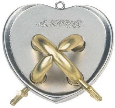 

GeekGoodies Heart Cast Metal Puzzle(3 Pieces)