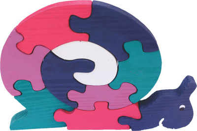 Enigmatic Woodworks Wooden Jigsaw Puzzle - Snail(10 Pieces)