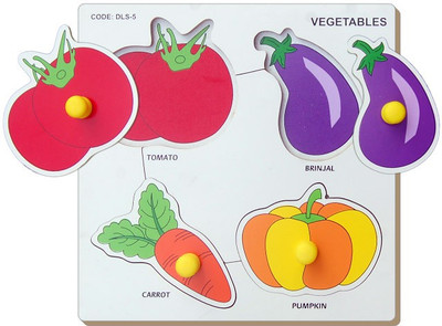 

Tomafo Double Layer Puzzle-Vegetables-With Knob-Small(1 Pieces)