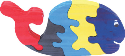 

Enigmatic Woodworks Wooden Jigsaw Puzzle - Whale(5 Pieces)