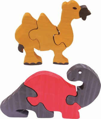 

Enigmatic Woodworks Wooden Jigsaw Puzzle Camel + Dinosaur (CN)(2 Pieces)