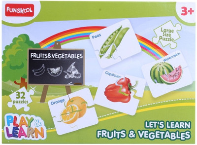 

Funskool Fruits Vegetables Puzzles for Kids(32 Pieces)