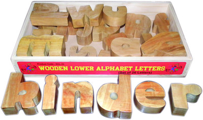 

Kinder Creative Wooden Lower Alphabet Block Set(26 Pieces)