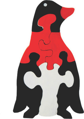 

Enigmatic Woodworks Wooden Jigsaw Puzzle - Penguin(6 Pieces)