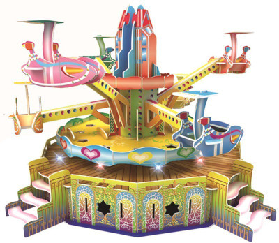 

Webby Rotating Aircraft 3D DIY Paper Jigsaw Puzzle With Light and Music(118 Pieces)