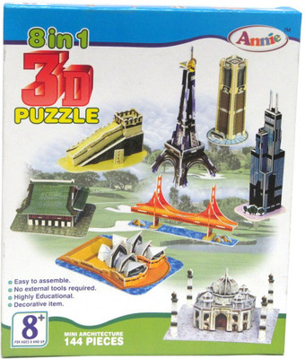 

Annie 8 in 1 3D Puzzle(144 Pieces)