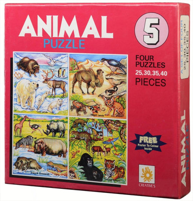 Creatives Animal Puzzles 5(130 Pieces)