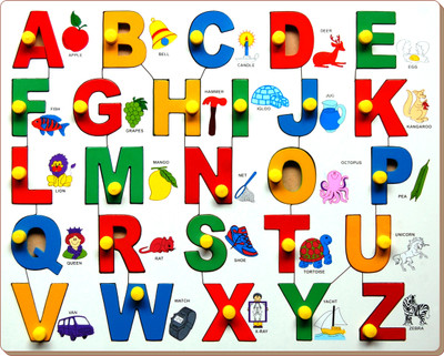 

Little Genius Alphabet Picture Match with Knob(26 Pieces)