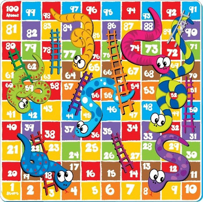 

Sunta 16pcs H.trf Printed Jigsaw Puzzle - Snake & Ladders; Packing In Color Box(16 Pieces)
