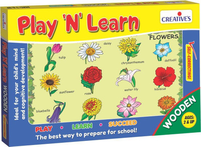 

Tomafo Creative's Play ‘N’ Learn - Flowers is a Puzzle Game for children of 2 years and above for ages 2 & above(1 Pieces)