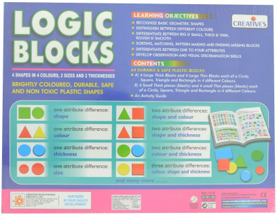 Creative Educational Aids Logic Blocks(64 Pieces)