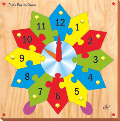 

Kinder Creative Clock Puzzle - Flower(12 Pieces)