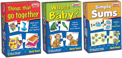 

Smart ABC Memroy, Learning the Numbers & Small to Big Combo Pack(66 Pieces)