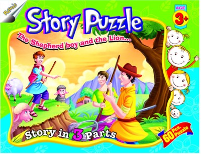 

Ratnas Story Puzzle - The Shepherd Boy And The Lion(60 Pieces)