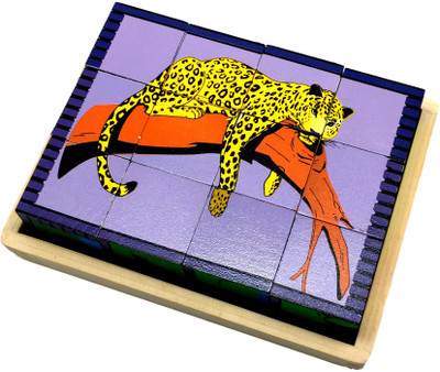 

Skola Animal Puzzle Blocks: Wild Animal Puzzle Cubes(12 Pieces)