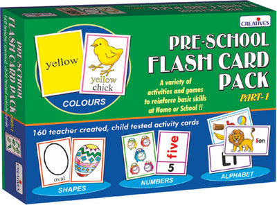 

Creatives Pre-school Flash Card Pack - 1(160 Pieces)