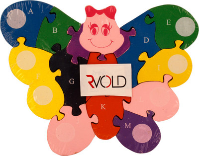 

RVOLD Caterpillar Shaped Learning Toy With A-Z English Alphabets(14 Pieces)