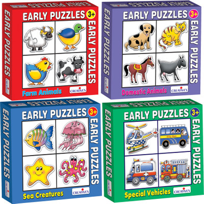 

Creatives Farm, Domestic, Sea Animals & Transport Puzzle(72 Pieces)