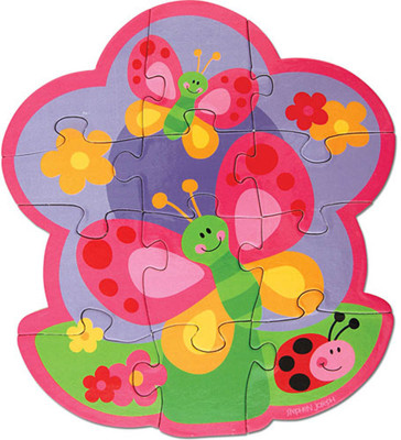 

Stephen Joseph Inc Play And Color Puzzle - Garden(12 Pieces)