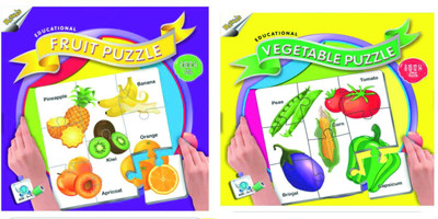

Ratnas Pack Of 2 -Educatinal Fruit And Vegetable Puzzle(88 Pieces)