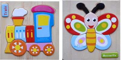 

Montez Wooden Animal 3D Puzzle Children's Educational toy set of 4(4 Pieces)